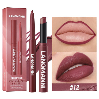 Crayon à lèvres 2-en-1 avec rouge à lèvres