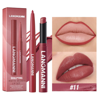 Crayon à lèvres 2-en-1 avec rouge à lèvres