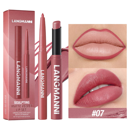 Crayon à lèvres 2-en-1 avec rouge à lèvres