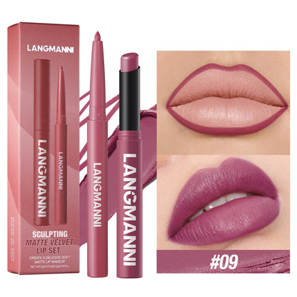Crayon à lèvres 2-en-1 avec rouge à lèvres